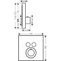 Axor ShowerSolutions bateria wannowo-prysznicowa podtynkowa termostatyczna czarny mat 36715670 zdj.2