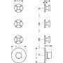 Axor One moduł termostatyczny do 3 odbiorników z uchwytami krzyżowymi chrom 48713000 zdj.2