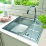 Berg Rill zlewozmywak stalowy 61.5x50 cm wpuszczany stal szczotkowana LTL615.500GT8 zdj.4