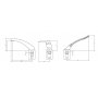 Bateria wannowo - prysznicowa 3-otworowa Deante Mesteno BCM 013M zdj.2