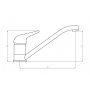 Bateria zlewozmywakowa inox Deante Vanilla BDL 560M zdj.2