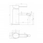 Bateria bidetowa chrom Deante Eliptic BDQ 031M zdj.2