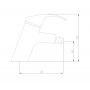 Bateria bidetowa inox Deante Chili BDS 531M zdj.2
