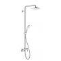 Duravit C.1 zestaw prysznicowy ścienny z deszczownicą chrom C14280007010 zdj.3