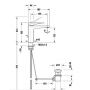 Duravit Tulum bateria umywalkowa stojąca chrom TU1020001010 zdj.2