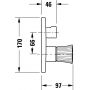Duravit White Tulip bateria wannowo-prysznicowa podtynkowa chrom WT5210012010 zdj.2
