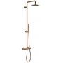 Excellent Termo Round zestaw prysznicowy ścienny termostatyczny z deszczownicą mosiądz szczotkowany ARAC.SY.107CB zdj.1