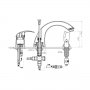 Bateria wannowa wielootworowa Ferro Siena BRS11A zdj.2