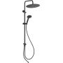 Ferro Cava Pro zestaw prysznicowy z deszczownicą czarny mat NP57-BL zdj.1