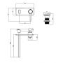 FDesign Zaffiro bateria umywalkowa podtynkowa różowe złoto/czarny mat FD1-ZFR-3PA-25 zdj.2