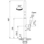 Franke Pescara J pull-out spray bateria kuchenna stojąca stal szlachetna 115.0741.694 zdj.3