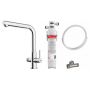 Zestaw Franke Lina Clear Water 2.0 L bateria kuchenna stojąca chrom 120.0730.779 z filtrem podzlewozmywakowym Clear Water (1200730779, 1500730809) zdj.1