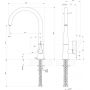 Gessi Proton bateria kuchenna stojąca chrom 17151.031 zdj.2