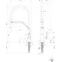 Gessi Proton bateria kuchenna stojąca chrom 17191.031 zdj.2