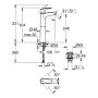 Grohe Start Edge bateria umywalkowa stojąca wysoka chrom 23777001 zdj.2