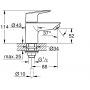Grohe Start Edge 2020 zawór umywalkowy stojąca czarna 1059632431 zdj.2