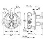Grohe Atrio bateria wannowo-prysznicowa podtynkowa termostatyczna chrom 19399000 zdj.2