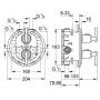 Grohe Atrio Jota bateria prysznicowa podtynkowa termostatyczna chrom 19398000 zdj.2
