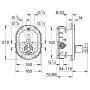 Grohe Atrio Ypsilon bateria centralna podtynkowa termostatyczna chrom 19392000 zdj.2