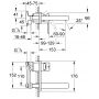 Grohe Lineare bateria umywalkowa podtynkowa 2-otworowa chrom 19409000 zdj.2