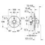 Grohe Atrio bateria wannowo-prysznicowa podtynkowa chrom 19459001 zdj.2