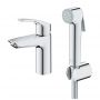 Grohe Eurosmart bateria umywalkowa ze słuchawką typu bidetta stojąca czarna 23124003 zdj.3