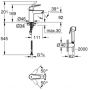 Grohe Eurosmart bateria umywalkowa ze słuchawką typu bidetta stojąca czarna 23124003 zdj.2