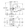 Grohe Atrio Ypsilon bateria wannowo-prysznicowa wolnostojąca chrom 25044000 zdj.2