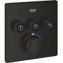 Grohe Grohtherm SmartControl bateria wannowo-prysznicowa podtynkowa z termostatem czarna 291262430 zdj.1