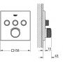 Grohe Grohtherm SmartControl bateria wannowo-prysznicowa podtynkowa z termostatem czarna 291262430 zdj.2