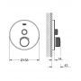 Grohe Grohtherm SmartControl bateria prysznicowa podtynkowa termostatyczna chrom/biały 29150LS0 zdj.2