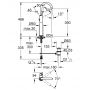 Grohe Atrio bateria umywalkowa stojąca wysoka chrom 32647001 zdj.2