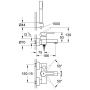 Grohe Lineare bateria wannowo-prysznicowa ścienna chrom 33850000 zdj.2