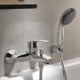 Grohe Eurosmart New zestaw baterii umywalkowa i wannowo-prysznicowa ścienna chrom (33265002, 33300002) zdj.14
