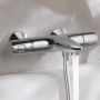 Grohe Precision bateria wannowo-prysznicowa ścienna z termostatem chrom 34227002 zdj.6