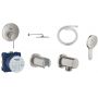 Zestaw Grohe Essence bateria podtynkowa z deszczownicą i zestawem prysznicowym stal (24058DC1, 26066DC0, 28362DC0, 27074DC0, 35600000, 27057DC0, 26574DC0) zdj.1