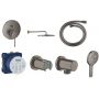 Zestaw Grohe Essence bateria podtynkowa z deszczownicą i zestawem prysznicowym grafit (24058AL1, 26066AL0, 28362A00, 27074AL0, 35600000, 27057AL0, 26574AL0) zdj.1