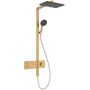Hansgrohe Raindance Alive Q zestaw prysznicowy ścienny termostatyczny z deszczownicą brąz szczotkowany 24591140 zdj.1