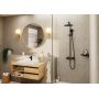Hansgrohe Vernis Blend zestaw wannowo-prysznicowy ścienny termostatyczny z deszczownicą czarny mat 26426670 zdj.4