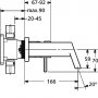 Hansa Stela bateria umywalkowa podtynkowa chrom 44902103 zdj.2