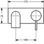 Hansa Stela bateria umywalkowa podtynkowa chrom 44902103 zdj.3