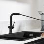 Hansgrohe Talis M54 bateria kuchenna stojąca czarny mat 72808670 zdj.7