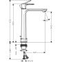 Hansgrohe Rebris E bateria umywalkowa stojąca chrom 72581000 zdj.2