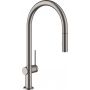 Hansgrohe Talis M54 bateria kuchenna stojąca czarny chrom szczotkowany 72800340 zdj.1