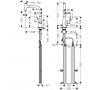 Hansgrohe Talis Select M51 bateria kuchenna stojąca stal szlachetna fnish 73852800 zdj.2