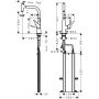 Hansgrohe Talis Select M51 bateria kuchenna stojąca chrom 73853000 zdj.2