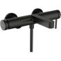 Hansgrohe Finoris bateria wannowo-prysznicowa ścienna czarny chrom szczotkowany 76420340 zdj.1