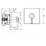 Hansa Designo bateria prysznicowa podtynkowa 41109573 zdj.2