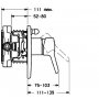 Element funkcyjny z elementem natynkowym Hansa Twist 4984 9073 zdj.2