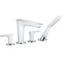 Hansgrohe PuraVida bateria wannowo-prysznicowa 4-otworowa biały/chrom 15446400 zdj.1